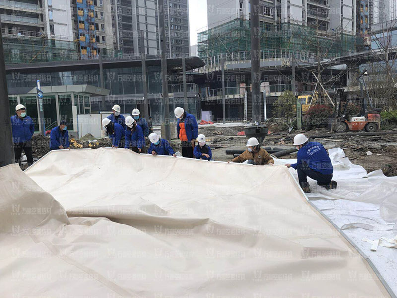 五鄉(xiāng)地鐵站傘狀PTFE膜結(jié)構(gòu)工程 五鄉(xiāng)地鐵站傘狀PTFE膜結(jié)構(gòu)工程