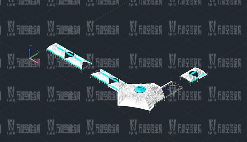 萬(wàn)豪2020第7標(biāo)-新泰卓越·財(cái)富廣場(chǎng)膜結(jié)構(gòu)項(xiàng)目