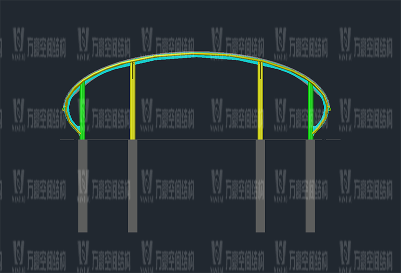 清遠磁懸浮項目蓮湖車站鋼膜結構工程