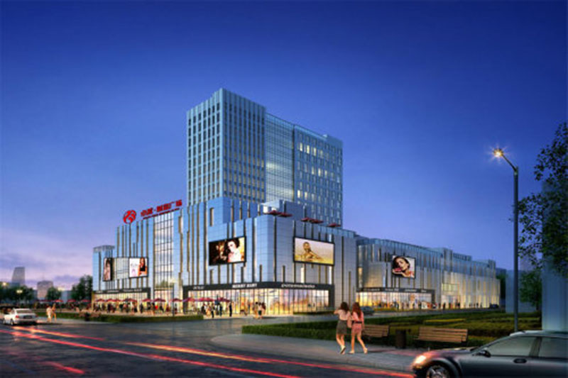 新泰卓越·財富廣場膜結(jié)構(gòu)項目接近尾聲 新泰卓越·財富廣場膜結(jié)構(gòu)項目接近尾聲