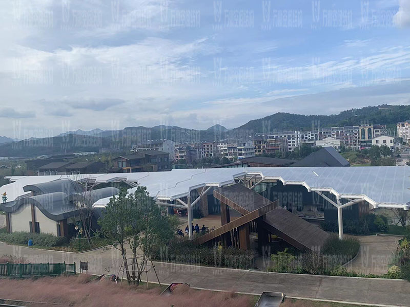 萬豪空間結(jié)構(gòu)員工到臺州大板橋ETFE氣枕天幕項(xiàng)目、溫州鐵定溜溜樂園ETFE天幕及PTFE景觀傘膜結(jié)構(gòu)工項(xiàng)目學(xué)習(xí)交流