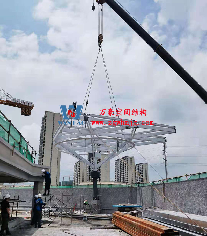 臺(tái)州大板橋ETFE氣枕天幕工程 臺(tái)州大板橋ETFE氣枕天幕工程