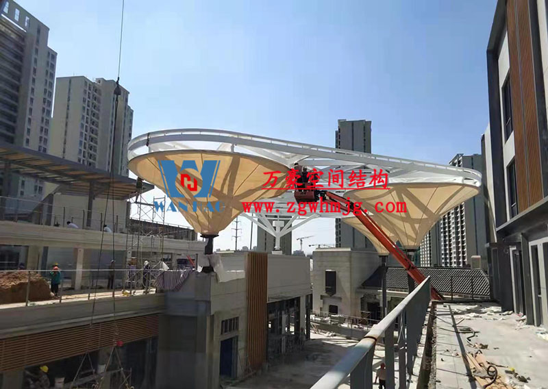 臺(tái)州大板橋ETFE氣枕天幕工程 臺(tái)州大板橋ETFE氣枕天幕工程
