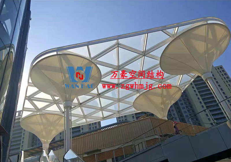 臺(tái)州大板橋ETFE氣枕天幕工程 臺(tái)州大板橋ETFE氣枕天幕工程