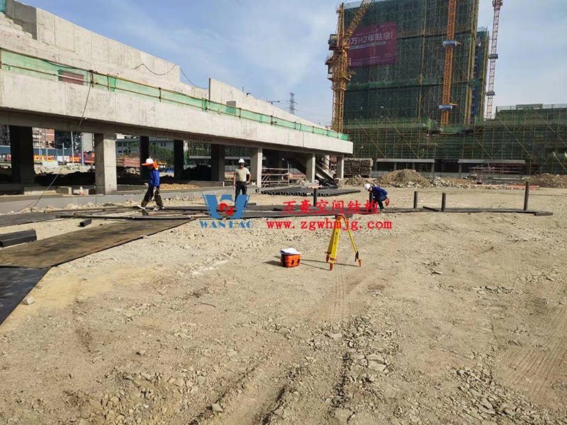 龍泉市體育場(chǎng)鋼膜結(jié)構(gòu)工程開(kāi)始施工