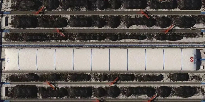 1130米，這個(gè)充氣膜有些長(zhǎng)