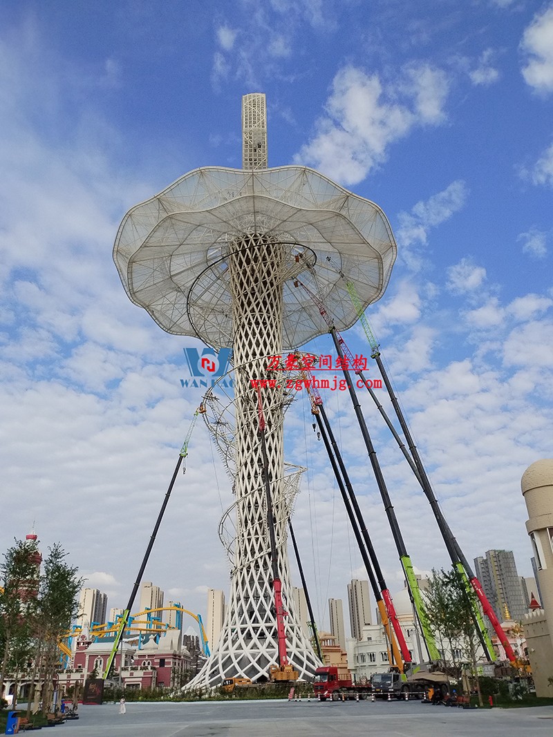 身姿輕盈，造型優(yōu)美的膜結(jié)構(gòu)建筑