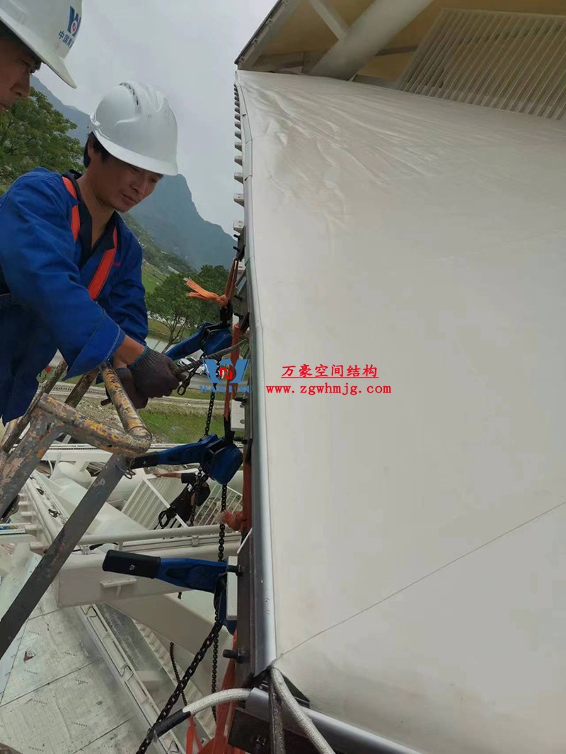 萬豪2023第8標-數智農業(yè)產業(yè)園先行啟動區(qū)塊項目設計施工總承包-瞭望塔膜結構工程