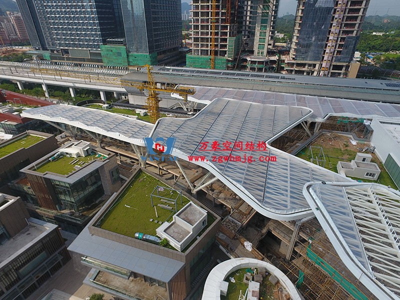 深圳龍華地鐵站ETFE天幕膜結構項目 深圳龍華地鐵站ETFE天幕膜結構項目
