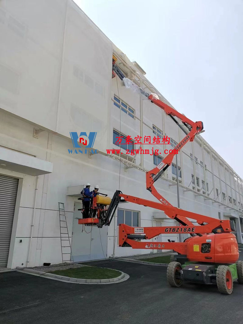 寧波益富樂(lè)公司新廠房外立面PTFE網(wǎng)格膜結(jié)構(gòu)工程 寧波益富樂(lè)公司新廠房外立面PTFE網(wǎng)格膜結(jié)構(gòu)工程