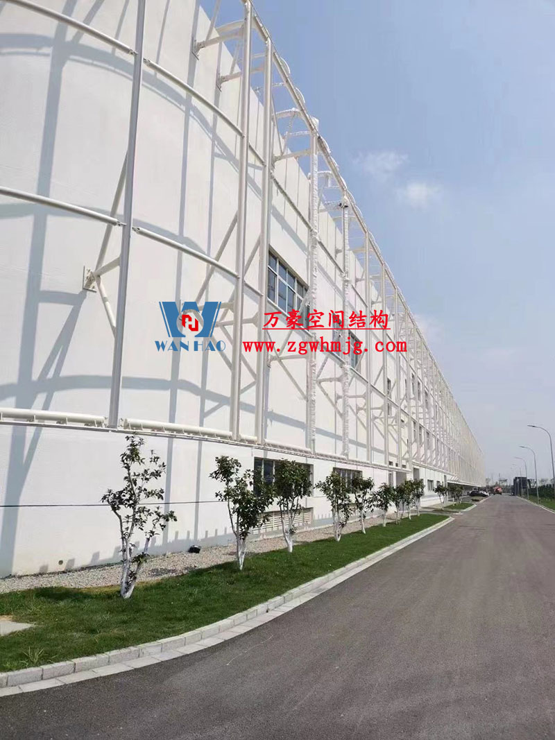 寧波益富樂(lè)公司新廠房外立面PTFE網(wǎng)格膜結(jié)構(gòu)工程 寧波益富樂(lè)公司新廠房外立面PTFE網(wǎng)格膜結(jié)構(gòu)工程