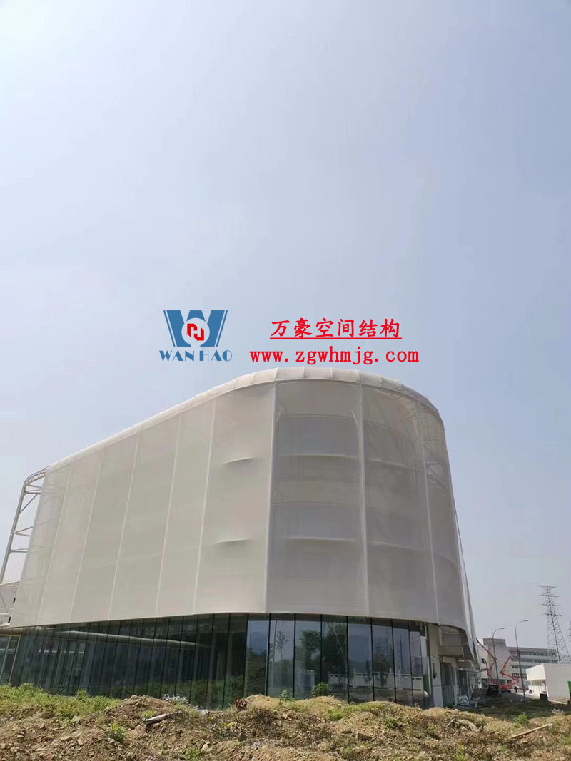寧波益富樂(lè)公司新廠房外立面PTFE網(wǎng)格膜結(jié)構(gòu)工程 寧波益富樂(lè)公司新廠房外立面PTFE網(wǎng)格膜結(jié)構(gòu)工程