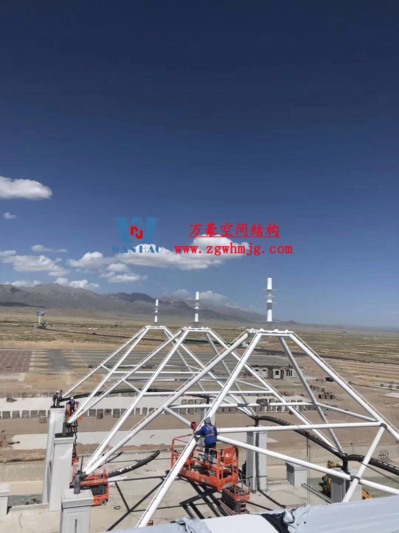青海茶卡鹽湖天空之境集散中心鋼膜結構項目 青海茶卡鹽湖天空之境集散中心鋼膜結構項目
