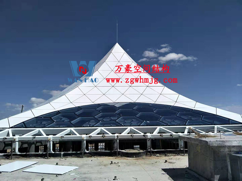 青海茶卡鹽湖天空之境集散中心鋼膜結構項目 青海茶卡鹽湖天空之境集散中心鋼膜結構項目