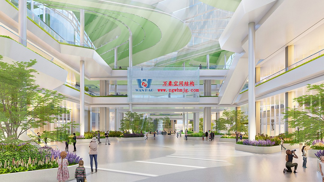 博多森谷項目中庭etfe膜結(jié)構(gòu)工程 博多森谷項目中庭etfe膜結(jié)構(gòu)工程