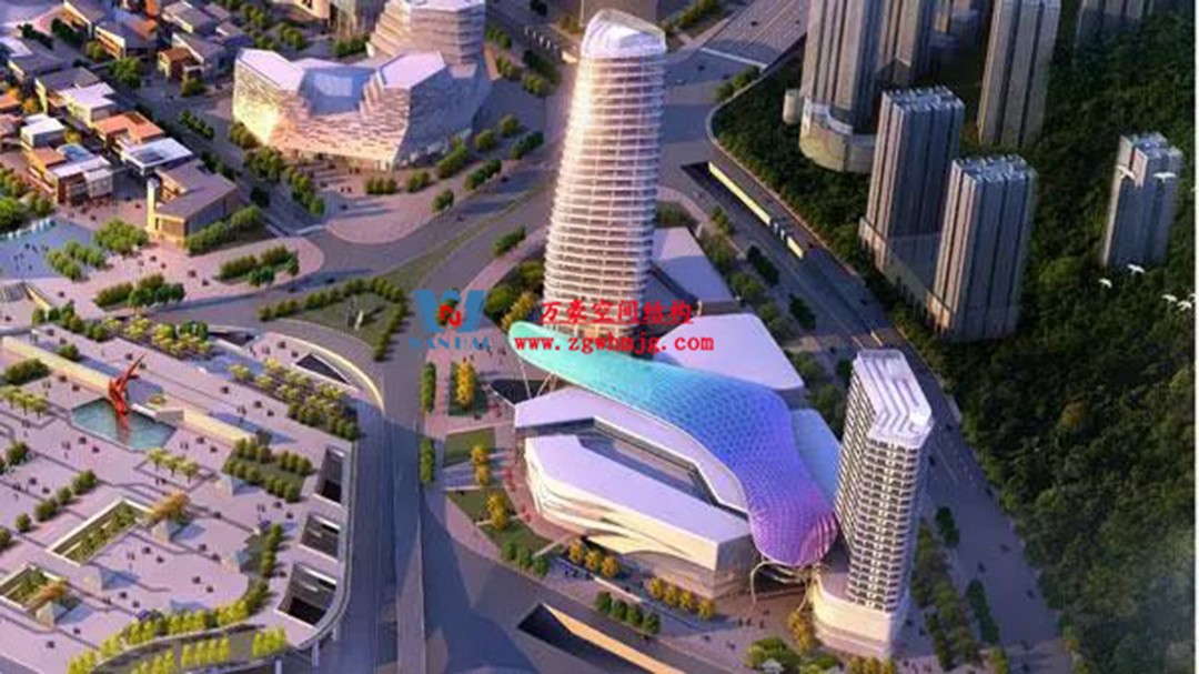 遵義高鐵新城上的一條鋼膜結(jié)構(gòu)“長(zhǎng)龍” 遵義高鐵新城上的一條鋼膜結(jié)構(gòu)“長(zhǎng)龍”