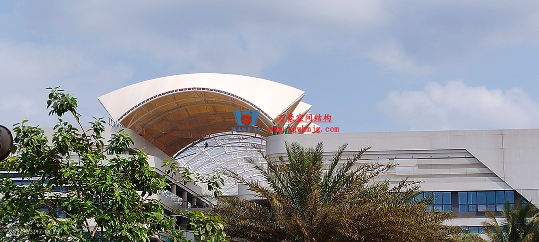 施工加速，這個PTFE膜結(jié)構(gòu)天幕即將完工！