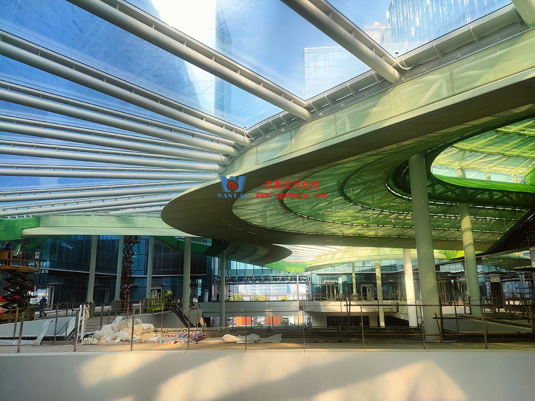 博多森谷項目中庭etfe膜結(jié)構(gòu)工程 博多森谷項目中庭etfe膜結(jié)構(gòu)工程