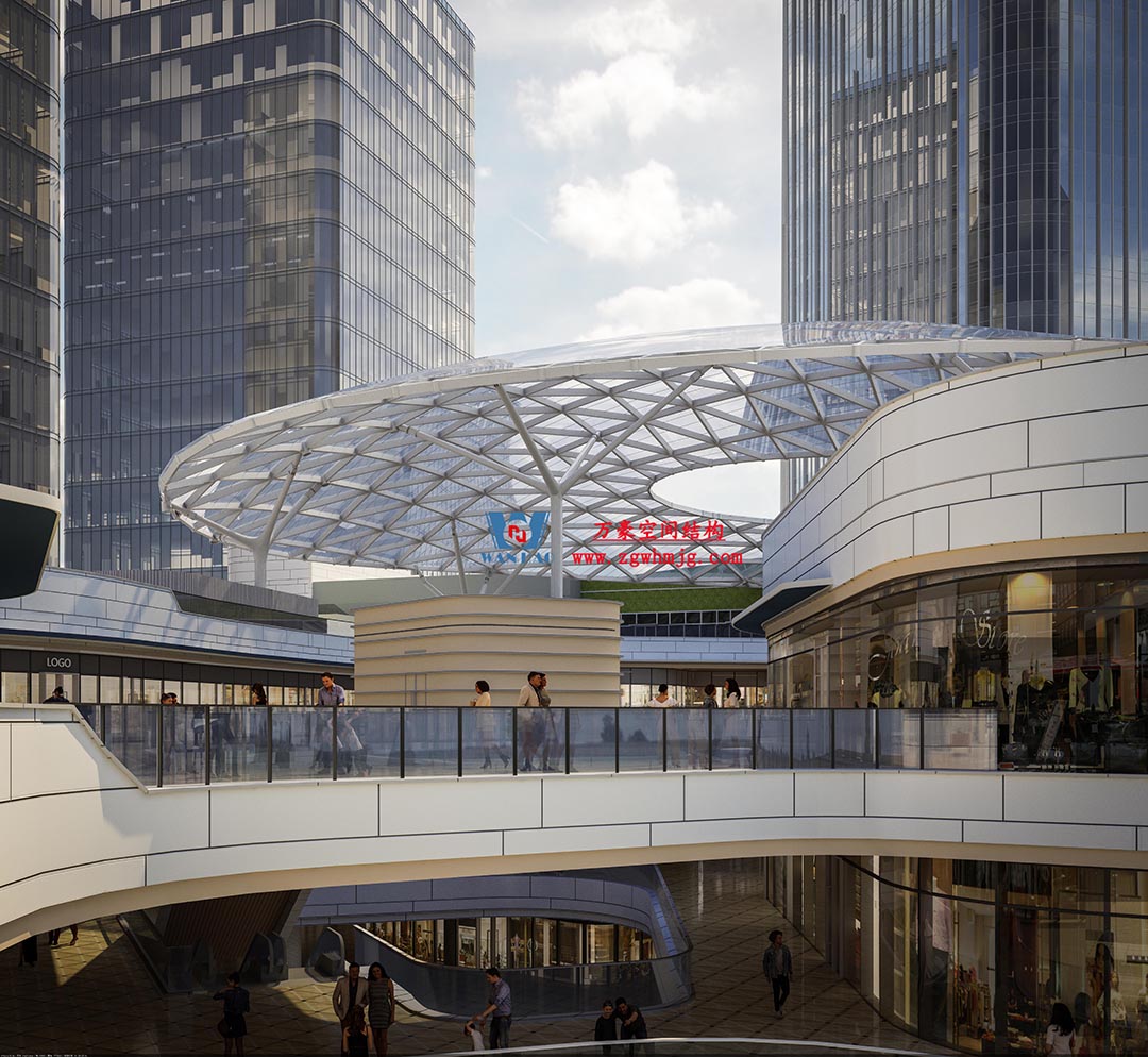 組合型創(chuàng)意消費(fèi)空間|紹興華發(fā)金融活力城ETFE膜結(jié)構(gòu)商業(yè)天幕 組合型創(chuàng)意消費(fèi)空間|紹興華發(fā)金融活力城ETFE膜結(jié)構(gòu)商業(yè)天幕