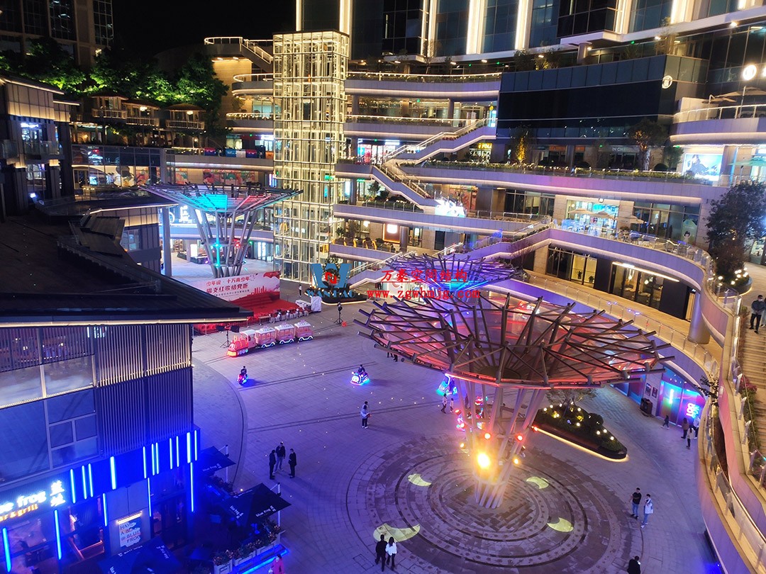 閃爍在建筑廣場之中的絢麗花朵—ETFE膜結(jié)構(gòu)景觀小品 閃爍在建筑廣場之中的絢麗花朵—ETFE膜結(jié)構(gòu)景觀小品