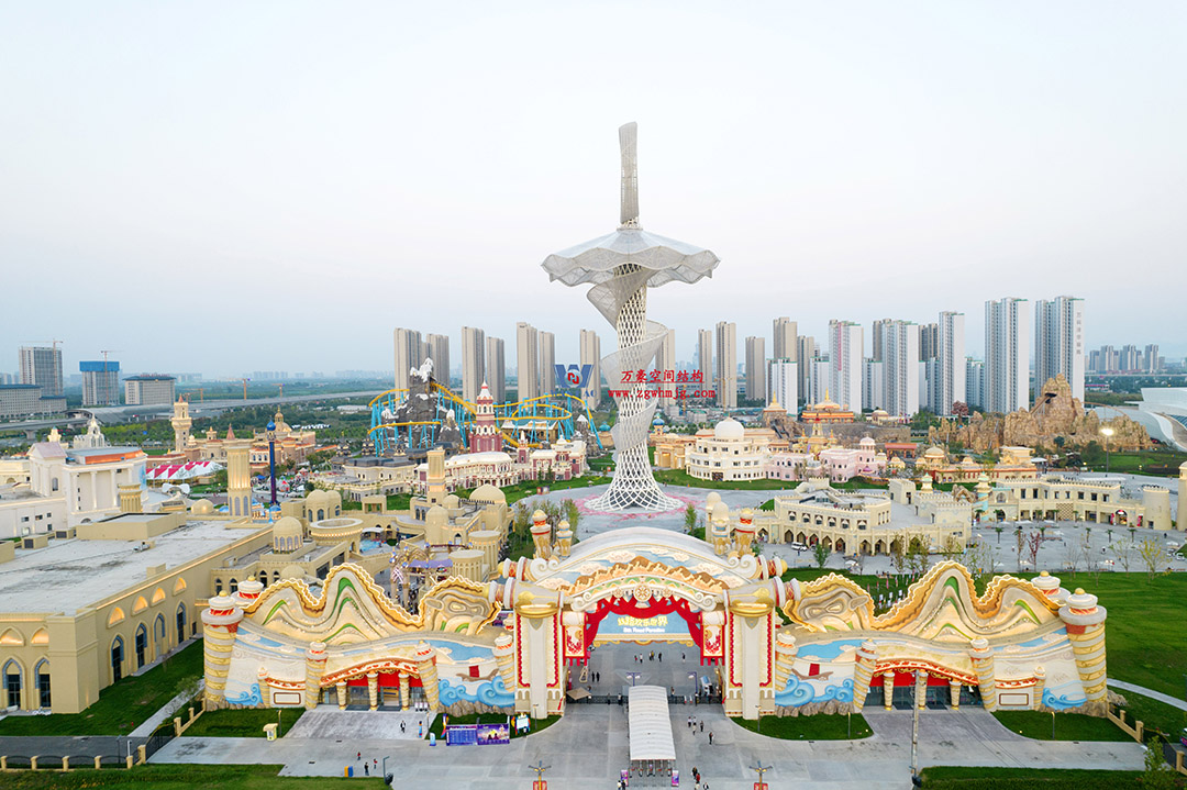 ETFE膜結(jié)構(gòu)地標(biāo)塔—以愛(ài)之名，點(diǎn)亮絲路歡樂(lè)世界