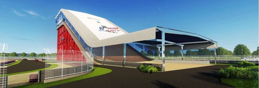 比亞迪紹興嵊州賽車場干拔沙坡觀景平臺鋼結(jié)構(gòu)項(xiàng)目