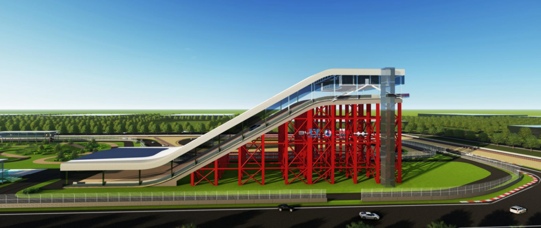 比亞迪紹興嵊州賽車場干拔沙坡觀景平臺鋼結(jié)構(gòu)項(xiàng)目