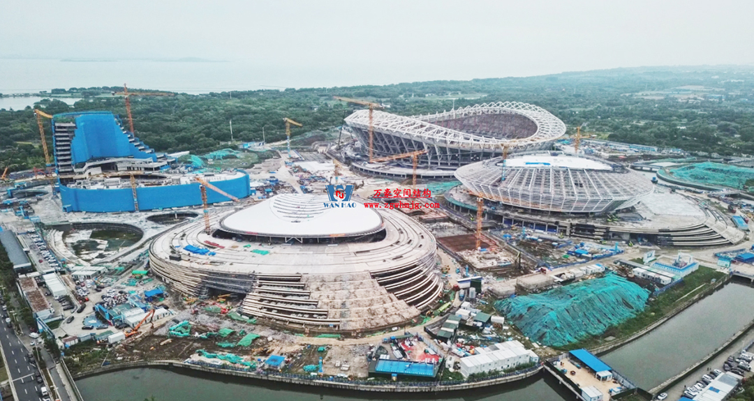 緊跟“蘇超熱浪”，火熱施工中，一只白鷺即將振翅高飛！