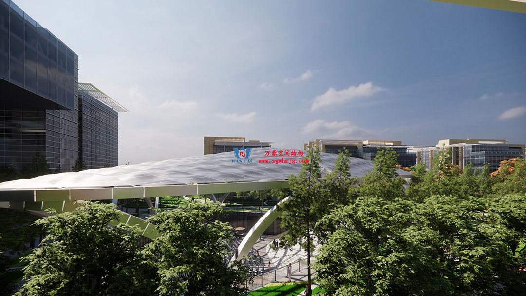 ETFE氣枕膜與雙曲面空間網(wǎng)殼結(jié)構(gòu)結(jié)合是什么樣？一起來(lái)一睹真容