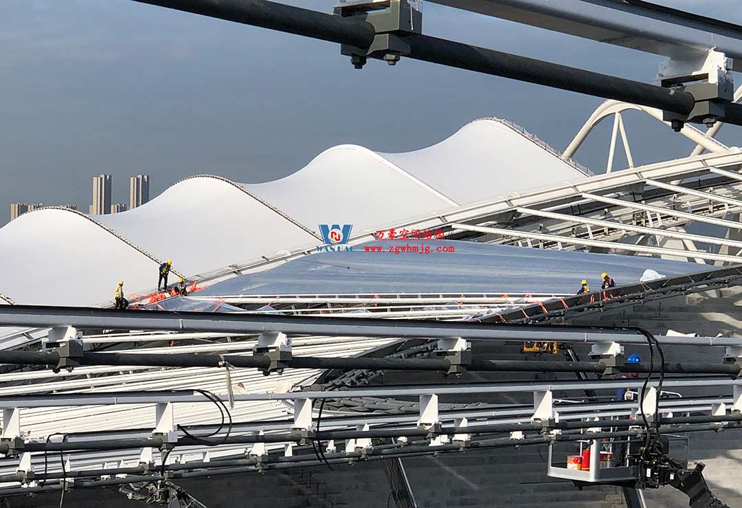 太湖之畔，華燈初上|無錫奧體中心施工加速