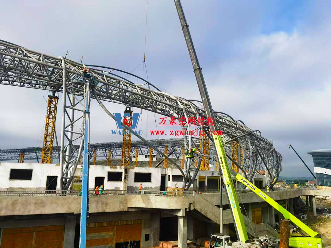 瑞麗國際文體中心建設(shè)項(xiàng)目體育場(chǎng)屋面膜結(jié)構(gòu)工程