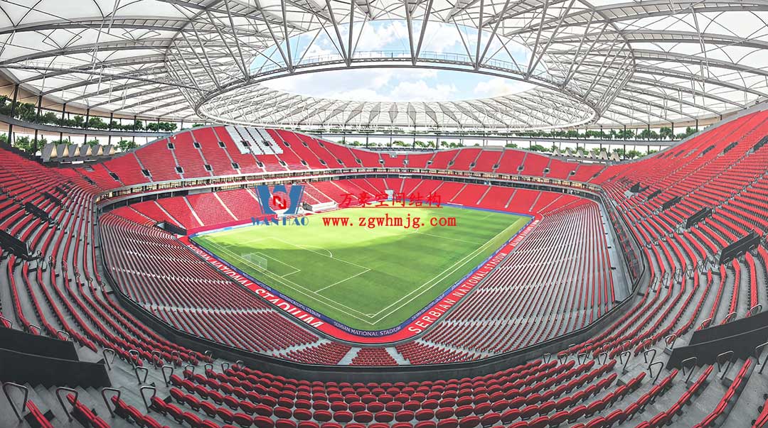 塞爾維亞國家足球場PTFE膜結(jié)構(gòu)項目 塞爾維亞國家足球場PTFE膜結(jié)構(gòu)項目