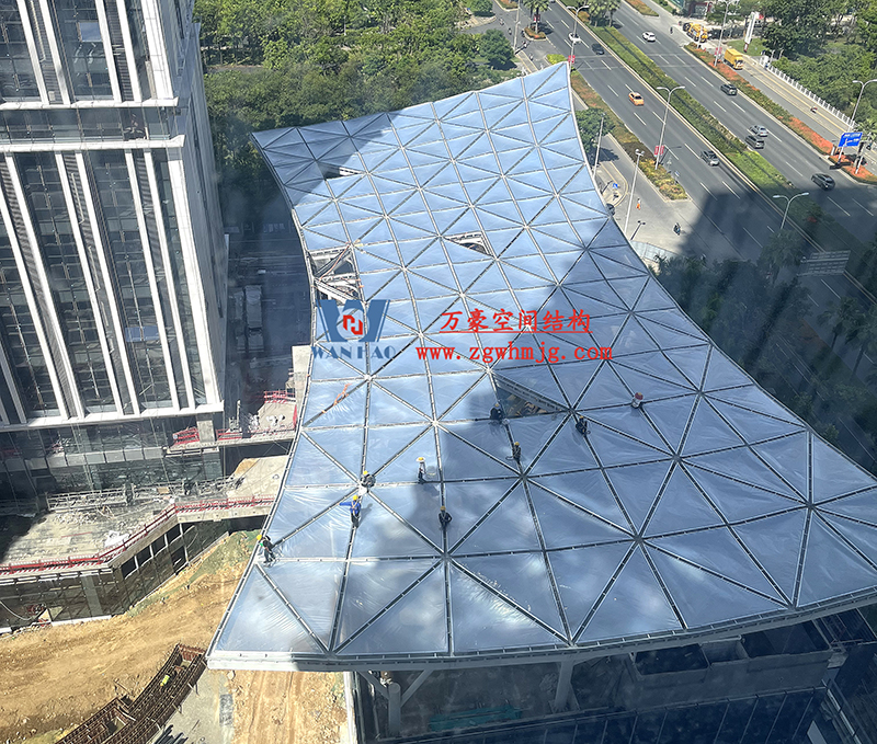 縱使烈日炎炎，腳步從未止歇！海南這個(gè)ETFE氣枕膜項(xiàng)目施工進(jìn)度有最新消息