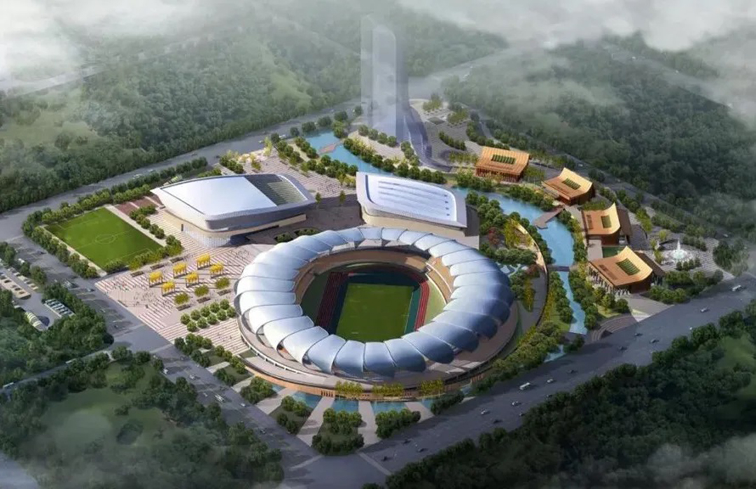 瑞麗國際文體中心緊鑼密鼓施工中，“盛世之花”即將綻放