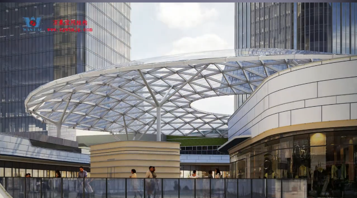 紹興華發(fā)金融活力城ETFE膜結(jié)構商業(yè)天幕