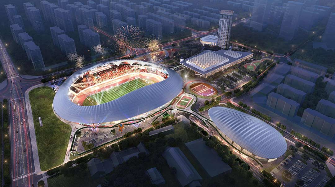 山東蓬萊體育場施工進(jìn)度大揭秘！