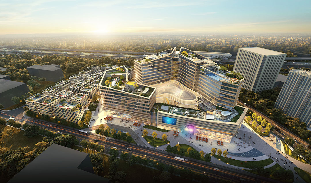 捷報頻傳！浙江萬豪集團中標上海寶山商辦項目中庭天幕