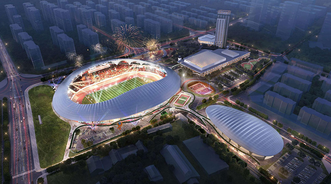 匠心筑就文精品工程，蓬萊體育場建設全速推進