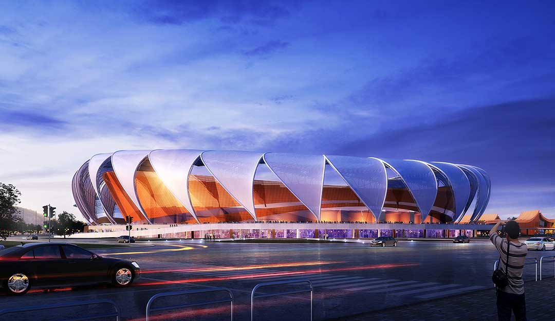 瑞麗江畔崛起新地標，文體中心進入沖刺階段！