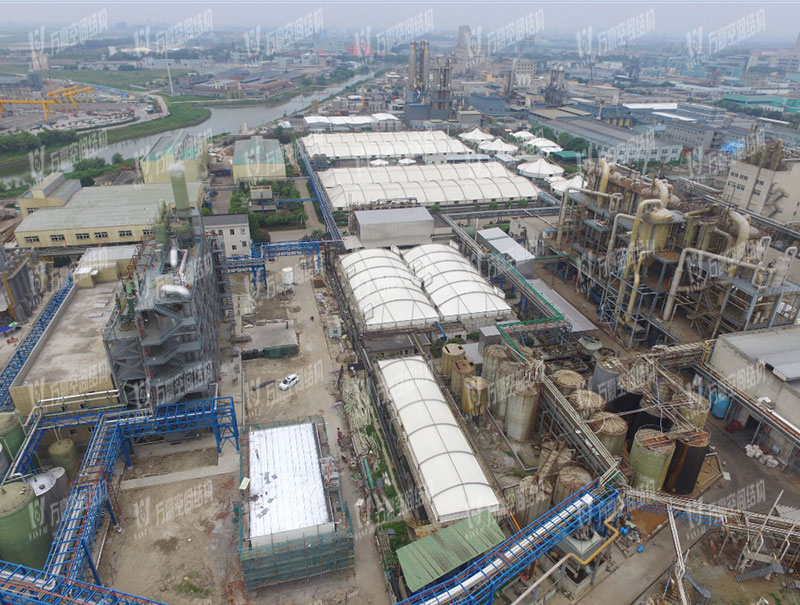 上虞泰盛化工污水池加蓋膜結(jié)構(gòu) 上虞泰盛化工污水池加蓋膜結(jié)構(gòu)